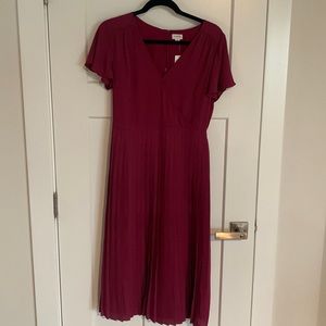 J Crew dress burgundy